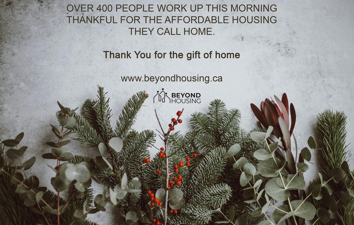 Over 400 people work up this morning thankful for the affordable housing they call home. Thank you for the gift of home. 
raisedonors.com/beyondhousing/…