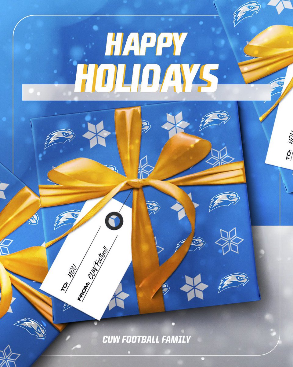 Happy Holidays from the CUW Football Family! #CUWFootball #HAPPYHOLIDAYS
