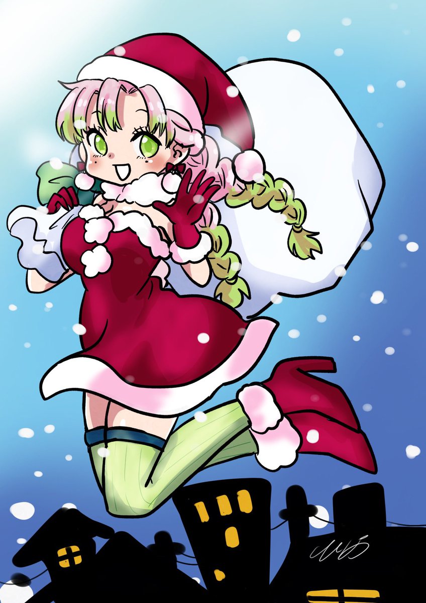 甘露寺蜜璃 「メリクリ再掲 」|ひなのイラスト