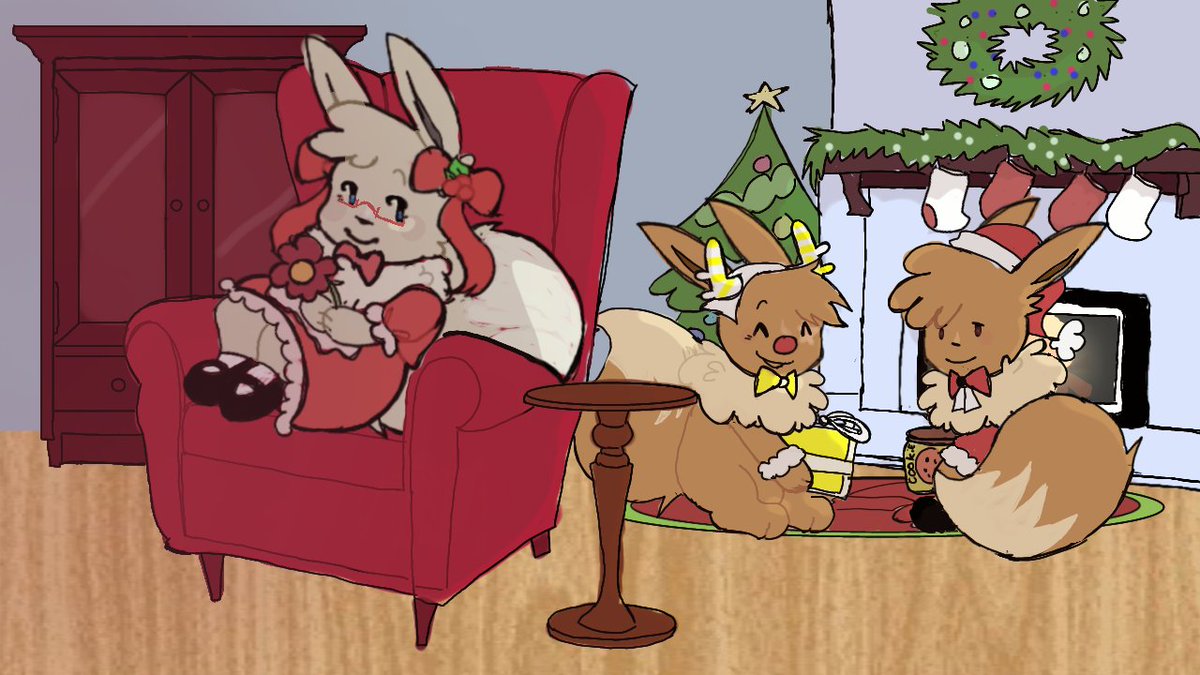 SillyVeeVA's tweet photo. merry christmas/feliz natal! (Art by C.C.W)
#Eevee #Pokemon #fluffs https://t.co/V4fgyNBxUy