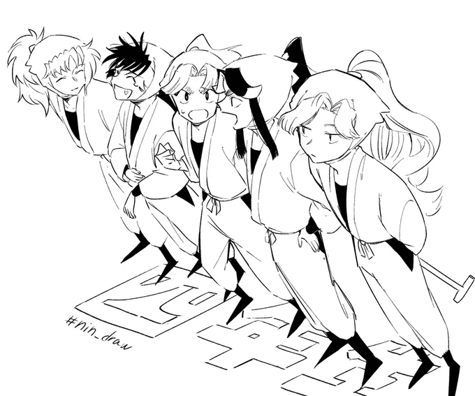 四年生!
 #nin_draw 