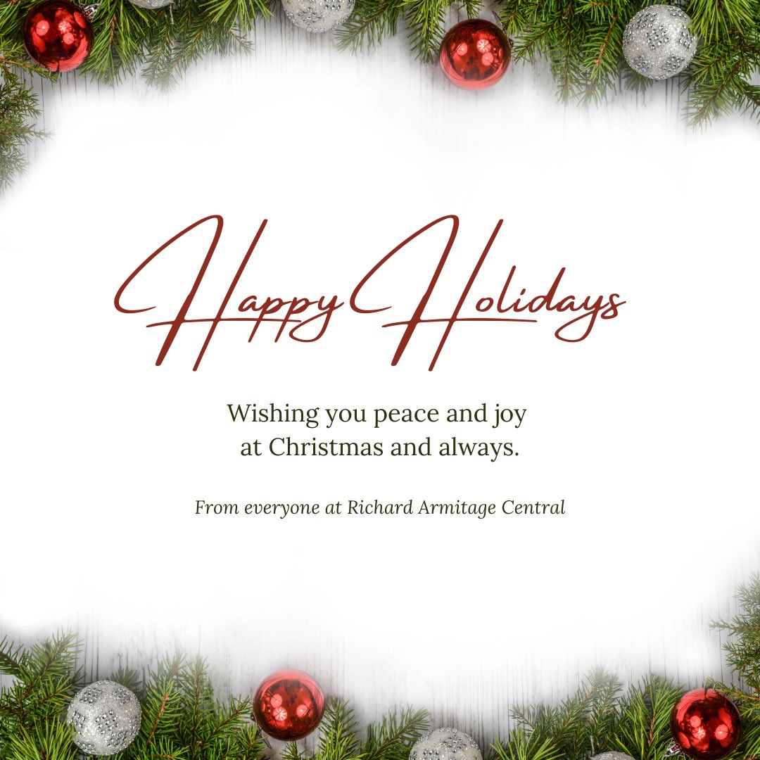 #MerryChristmas #HappyHolidays #RichardArmitage