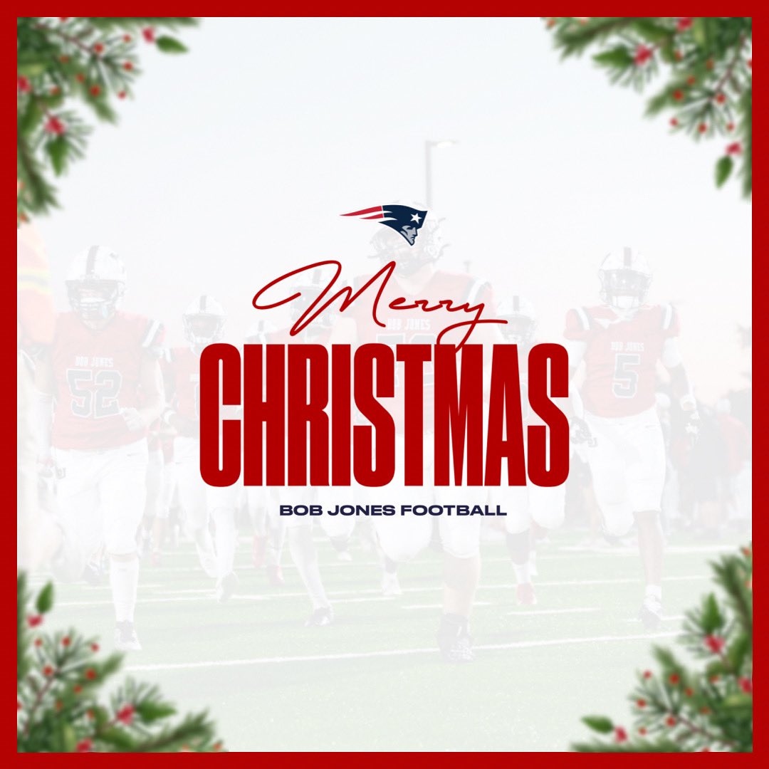 Merry Christmas from the Bob Jones Football Family to yours!