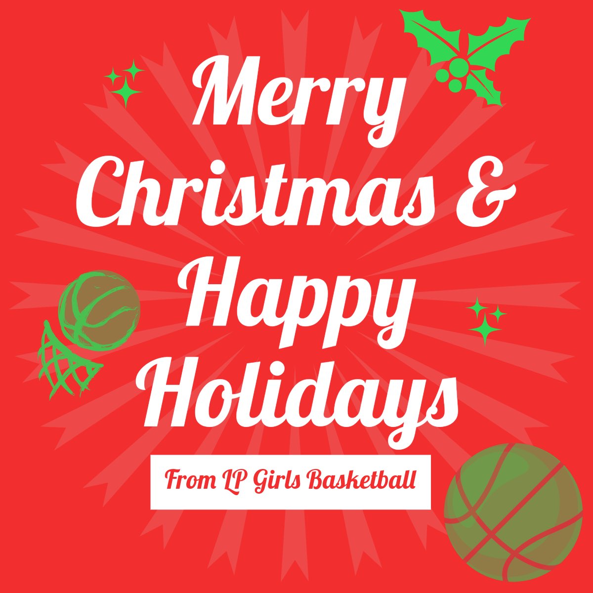 The Lady Cavs hope everyone enjoys the holiday season with their families! #GoLadyCavs