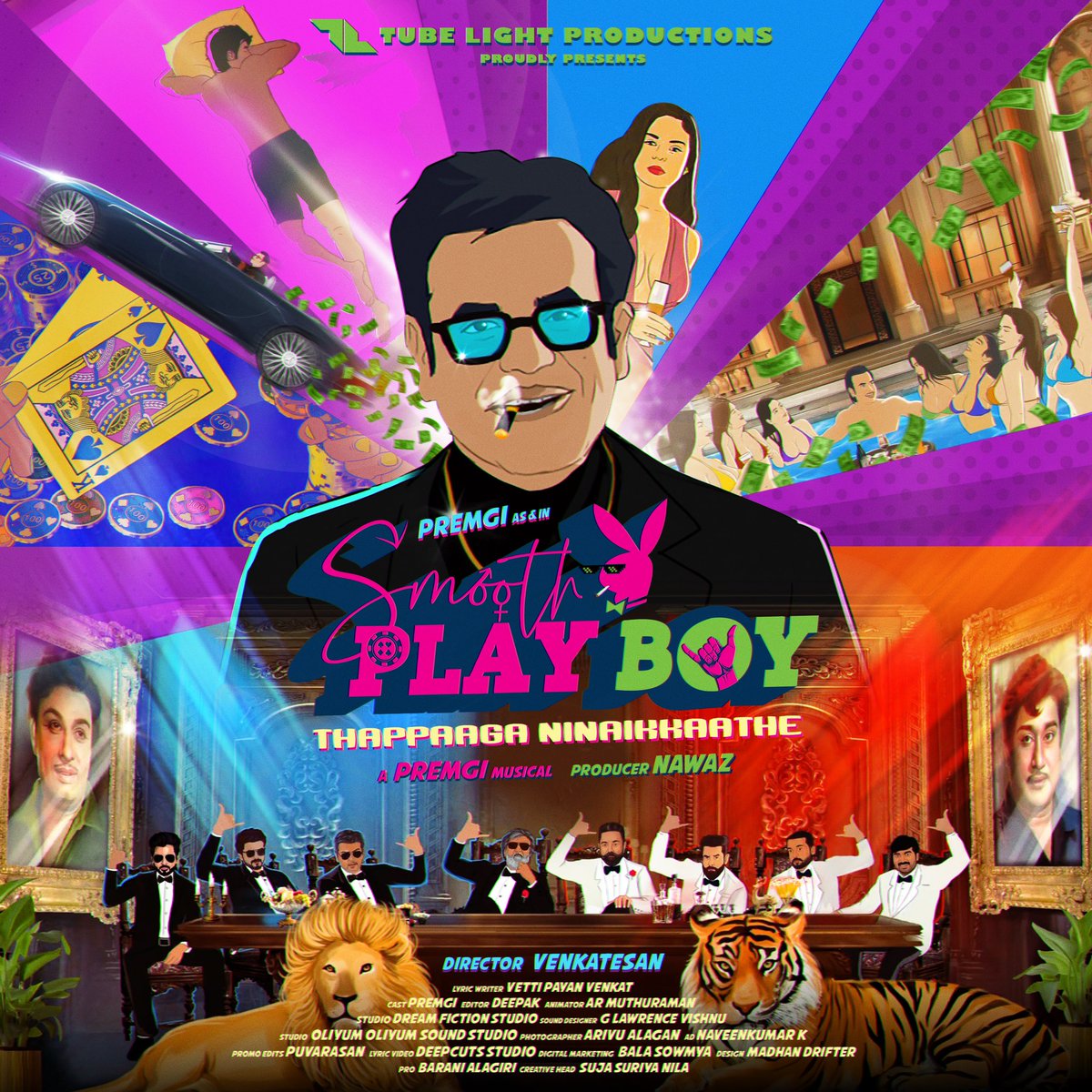 PREMGI (@premgiamaren) on Twitter photo #TubeLightProductions <a href="/Tubelightprodu1/">TUBE LIGHT PRODUCTIONS ®</a>
*SMOOTHPLAYBOY THAPPAGA*
*NINAIKAATHE*
Produced - <a href="/NaWaZ_N/">Nawazfilmmaker</a>
A @premgiamaren musical 🥁💫
Director @Venkatesan_coe
<a href="/Vt_pyn_Venkat/">Vettipayanvenkat</a>
<a href="/DeepakDFT/">Deepak S Dwaraknath</a>
@deepcutsstudio
<a href="/balasowmya95/">Bala Sowmya</a>
<a href="/madhandrifter/">Madhan Drifter </a>
<a href="/SSuriyanila/">Suja_suriyanila</a>
<a href="/pro_barani/">Barani Alagiri</a> #TubeLightProductions <a href="/Tubelightprodu1/">TUBE LIGHT PRODUCTIONS ®</a>
*SMOOTHPLAYBOY THAPPAGA*
*NINAIKAATHE*
Produced - <a href="/NaWaZ_N/">Nawazfilmmaker</a>
A @premgiamaren musical 🥁💫
Director @Venkatesan_coe
<a href="/Vt_pyn_Venkat/">Vettipayanvenkat</a>
<a href="/DeepakDFT/">Deepak S Dwaraknath</a>
@deepcutsstudio
<a href="/balasowmya95/">Bala Sowmya</a>
<a href="/madhandrifter/">Madhan Drifter </a>
<a href="/SSuriyanila/">Suja_suriyanila</a>
<a href="/pro_barani/">Barani Alagiri</a>