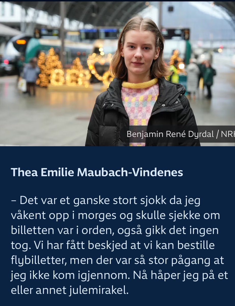 HanesandMagnus's tweet image. sunnhetstegn at julemirakler vekker mer tillit enn Bane NOR