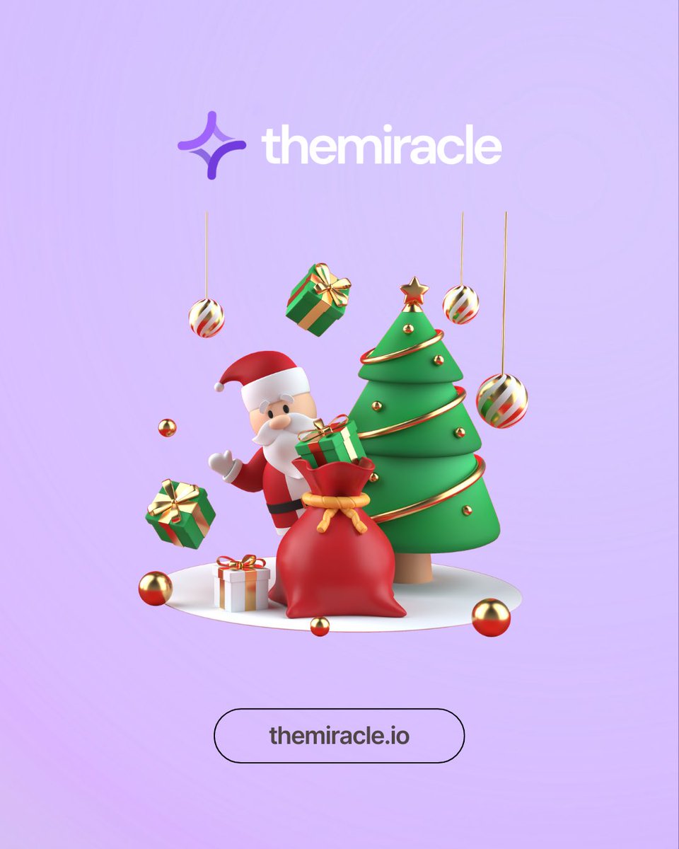GM Friends &amp; Partners🎄

As this incredible year comes to a close, we want to thank you from the bottom of our hearts for your unwavering support. 2024 has been the best year yet for us at theMiracle, and it’s all thanks to you!

With your trust and collaboration, we’re ready to