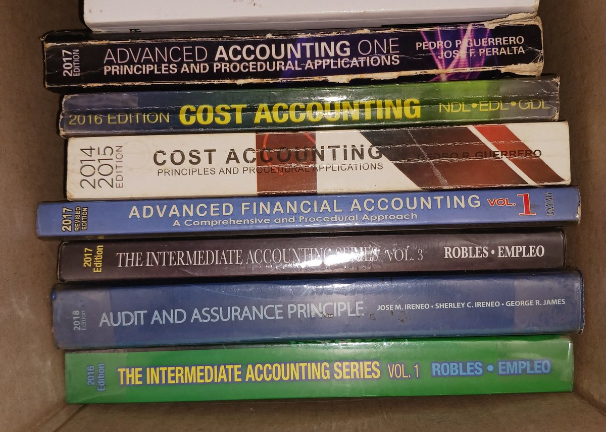 amdcpa_'s tweet image. [FREE BOOKS] As a way of thank you in studytwt I am giving these books for free. Reviewees and undergrads are welcome to message me. Merry Christmas everyone!

This is open for España and Makati peeps only.
Help RT 🤧🤍