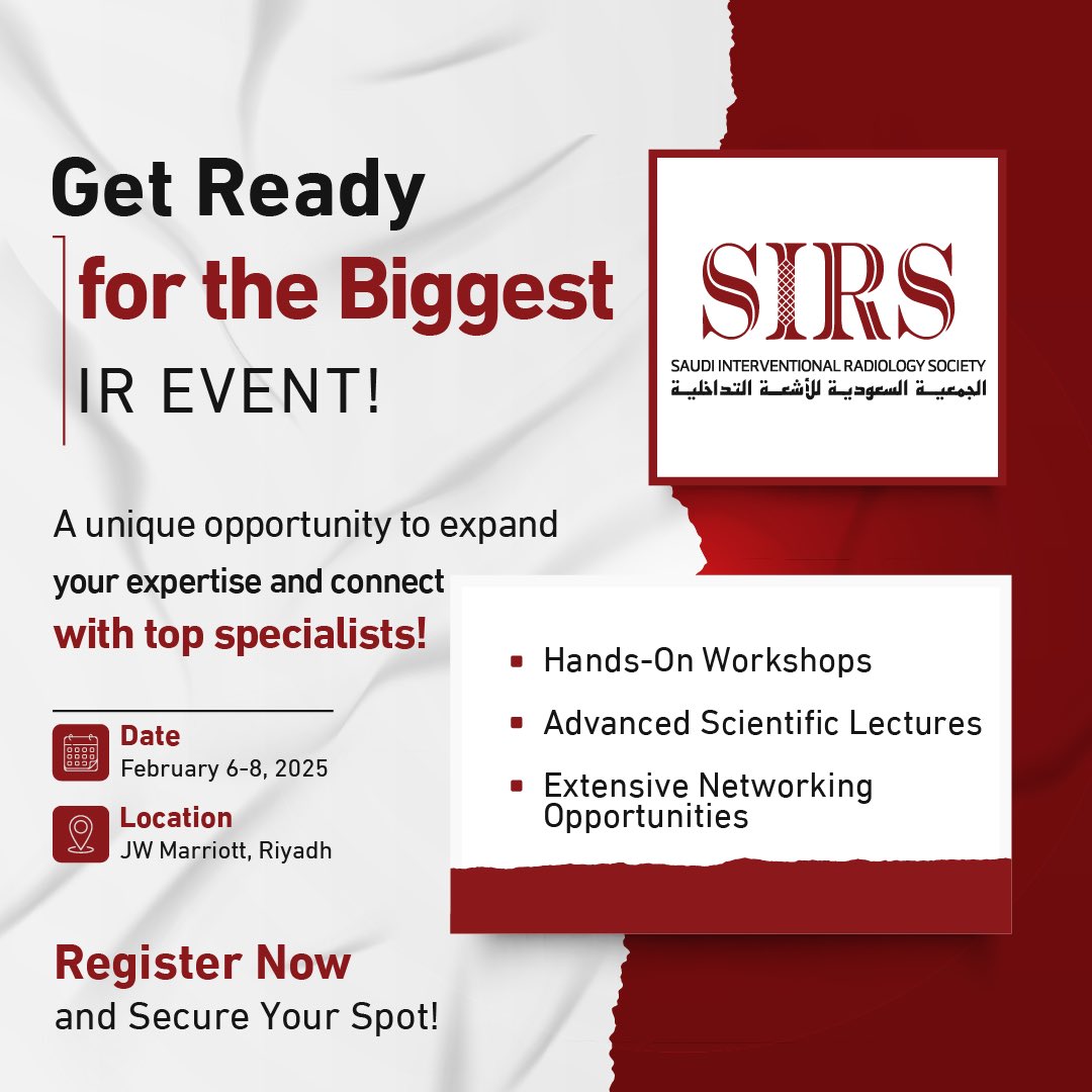 Saudi Interventional Radiology Society tweet media