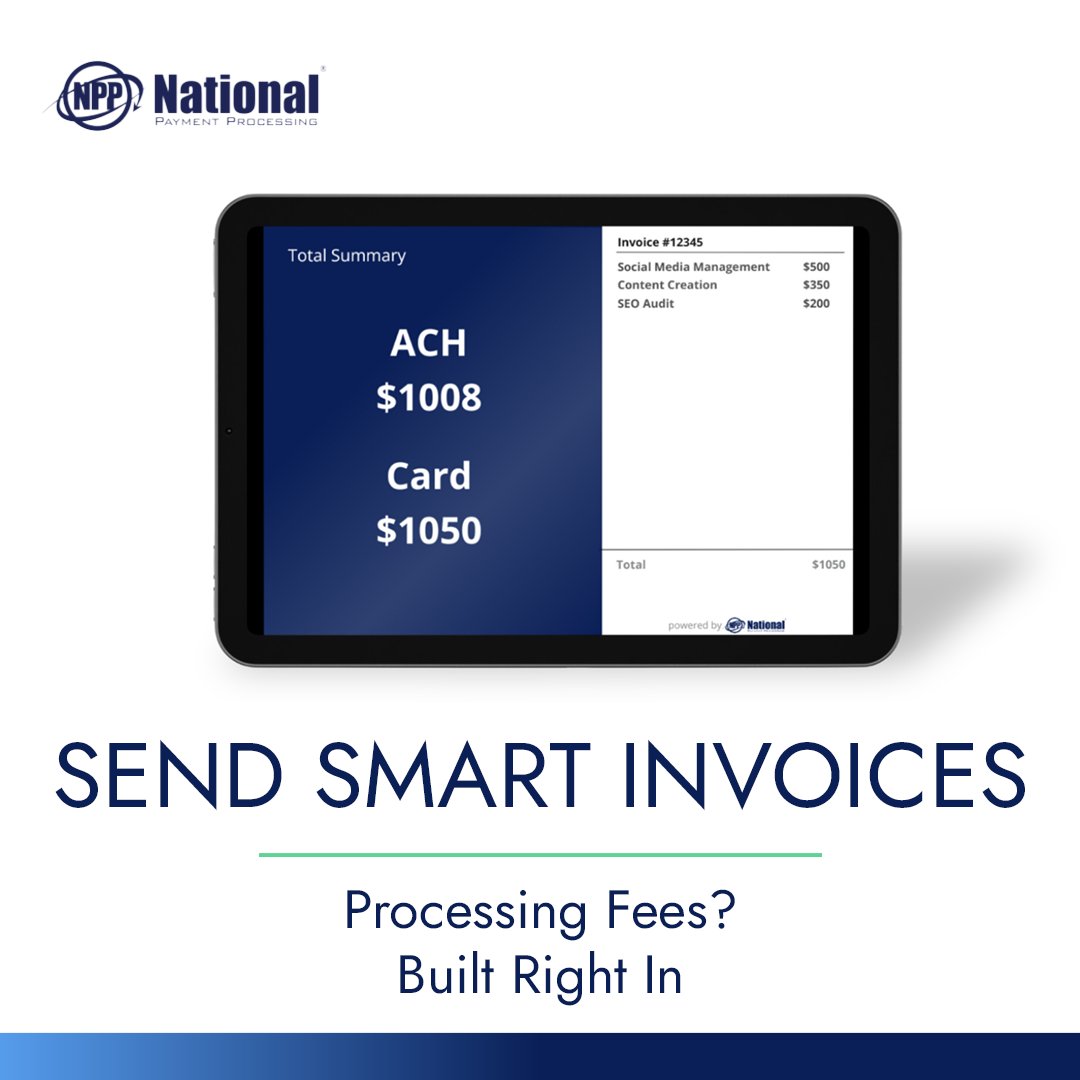 _NPPINC's tweet photo. Smart pricing = happy business 💡

Now your invoices show prices with card fees included. Customers choose their payment method, you keep your profits steady.

DM us to see how simple pricing works.

#SmallBiz https://t.co/DyfakVjCkp