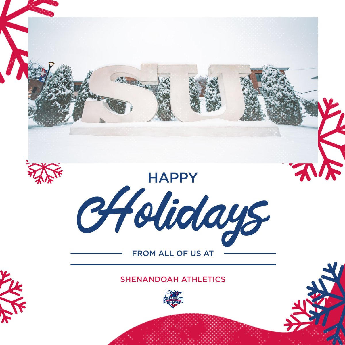 Shenandoah Hornets (@suhornets) on Twitter photo Merry Christmas and Happy Holidays from all of us at Shenandoah Athletics!! βοΈβοΈ
#GoSUHornets Merry Christmas and Happy Holidays from all of us at Shenandoah Athletics!! βοΈβοΈ
#GoSUHornets
