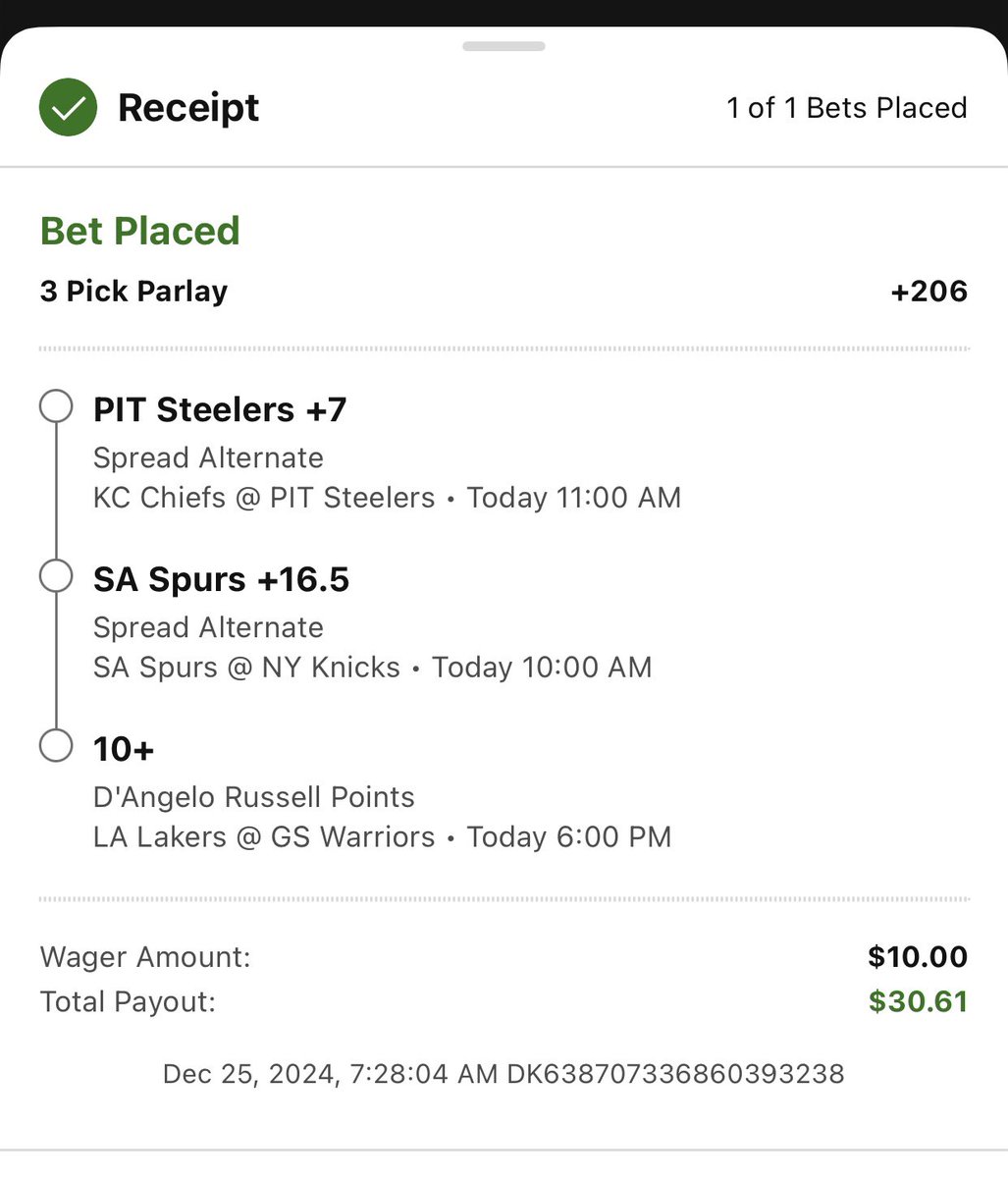 IsaacHoosier's tweet photo. @DKSportsbook #Slipmas https://t.co/QB9m893tzg