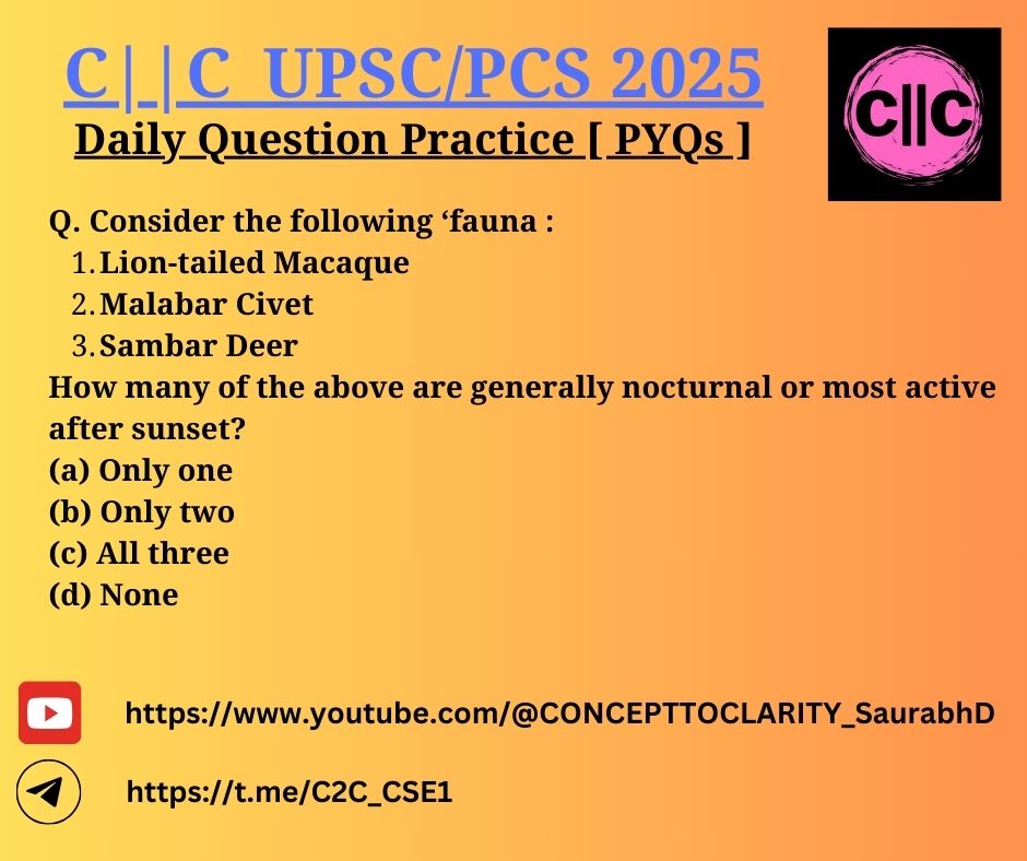 C2C_ENGLISH's tweet photo. For Daily Question Practice [ PYQs ]
Do Visit: https://t.co/zoko93J3qX
5 questions from 5 different aspects
#concepttoclarity
#upscpreparation
#upscprelims
#upsc2025 https://t.co/ufKqn4epgu