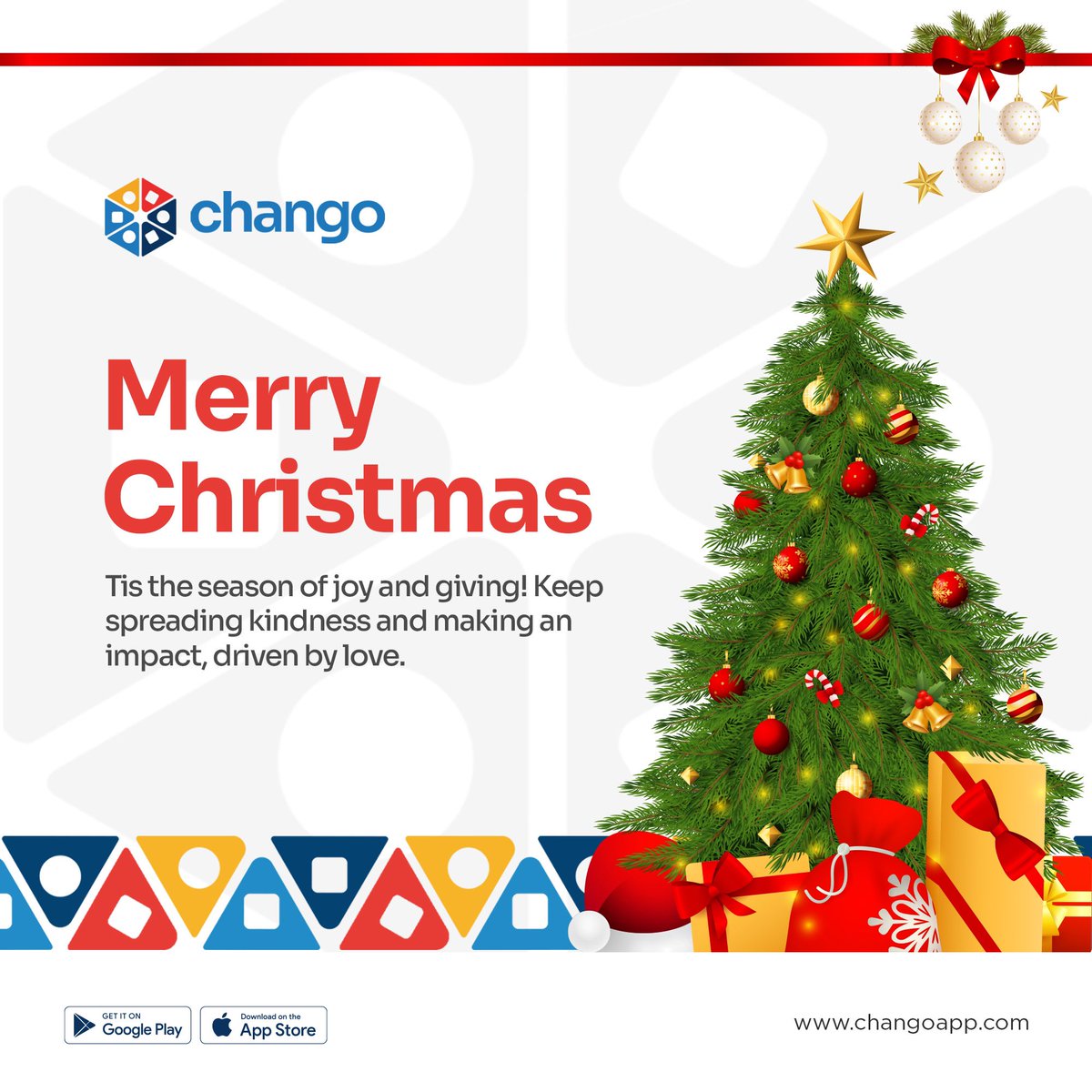 thechangoapp's tweet photo. This season, we’re reminded of the beauty of giving, the warmth and impact of community. To every individual, group, and organization that has contributed to a cause or shared in a dream this year—thank you. 🎄🎊

#MerryChristmas #SeasonOfGiving #ChangoApp #TogetherWeAchieveMore https://t.co/AOs7Xvv4YI