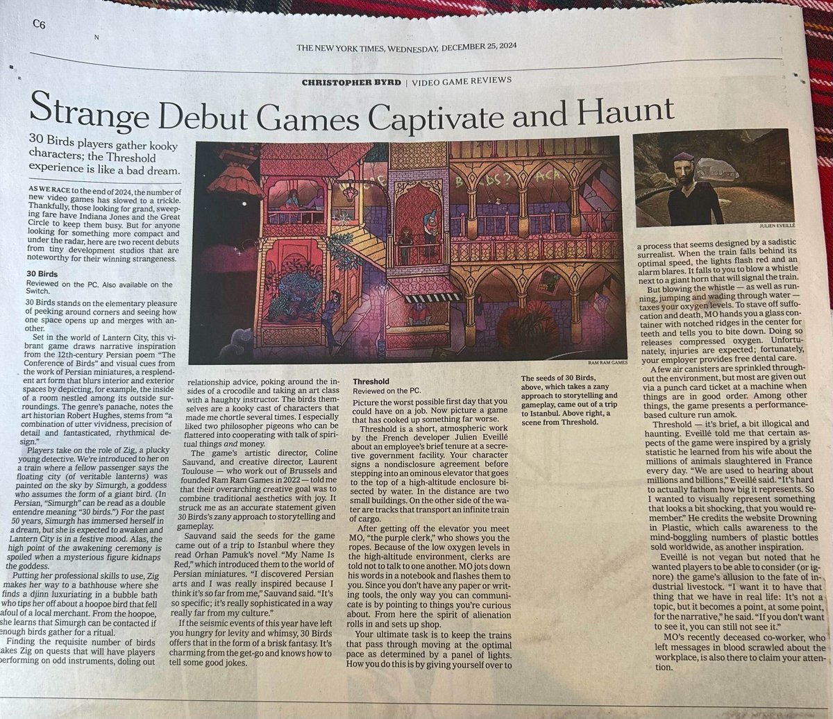 Paper New York Times. 🥺

Thank you <a href="/Chris_Byrd/">Christopher Byrd</a>