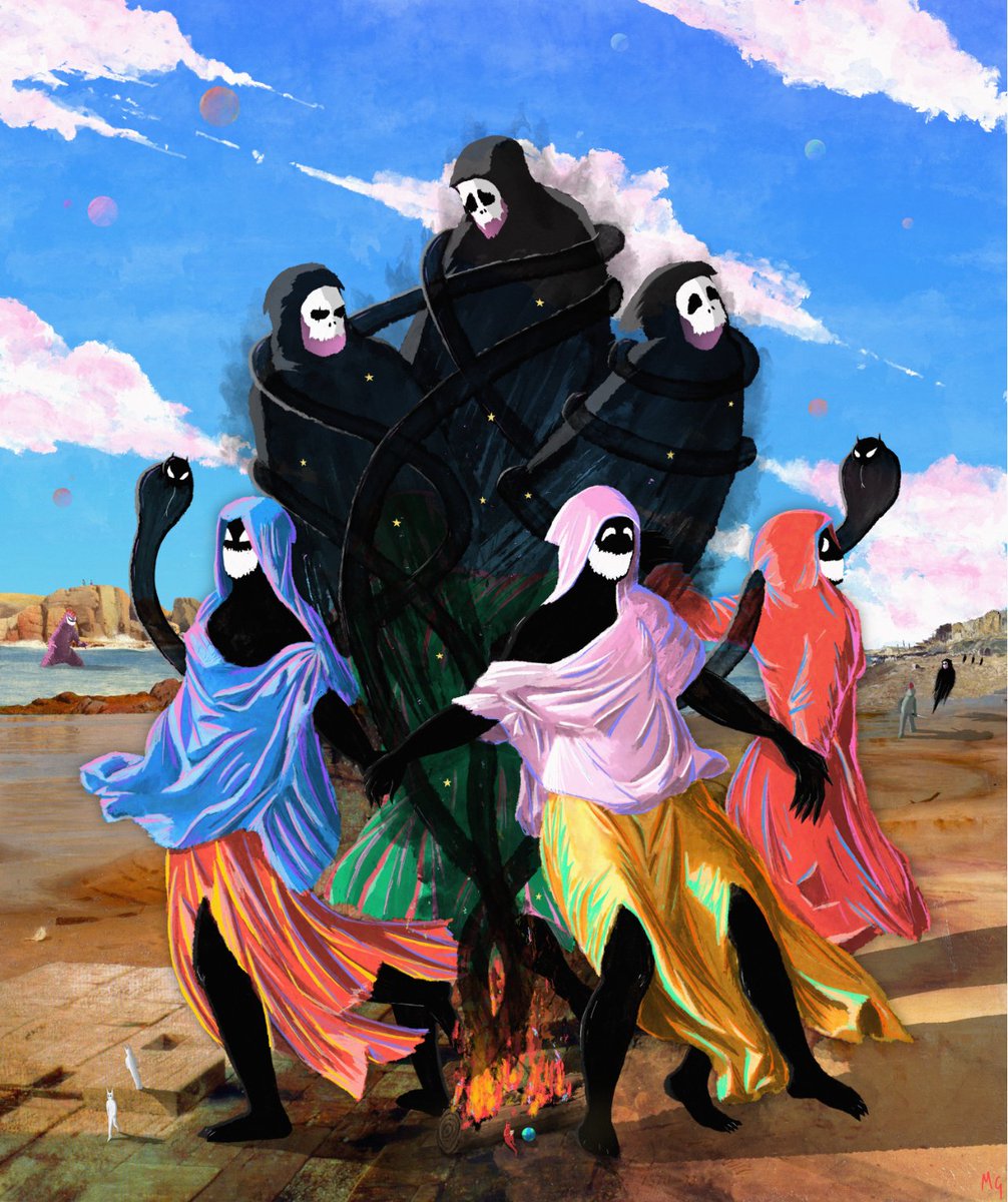 Let's talk Dark Art with Bright Colors by <a href="/otherworld_xx/">Other World</a> . A thread 🧵 1/8 👇