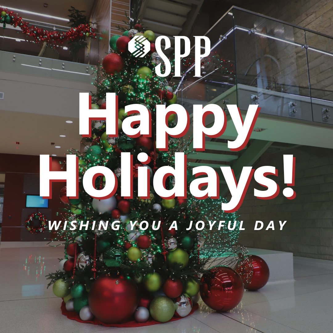 SPPorg's tweet photo. Happy Holidays from SPP! As we reflect on the year, we want to express our heartfelt gratitude to our dedicated staff team, valued members and stakeholders. Wishing you a season filled with peace, joy, and memorable moments! https://t.co/JtQIGv0SPt