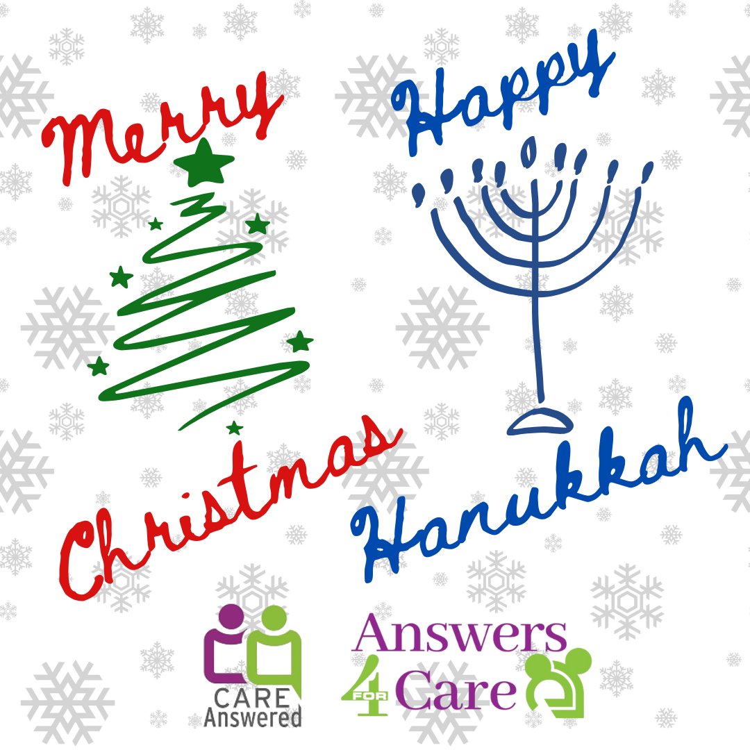 Merry Christmas and Happy Hanukkah to all celebrating today! May you enjoy peace, love and good will this holiday and throughout the year.
