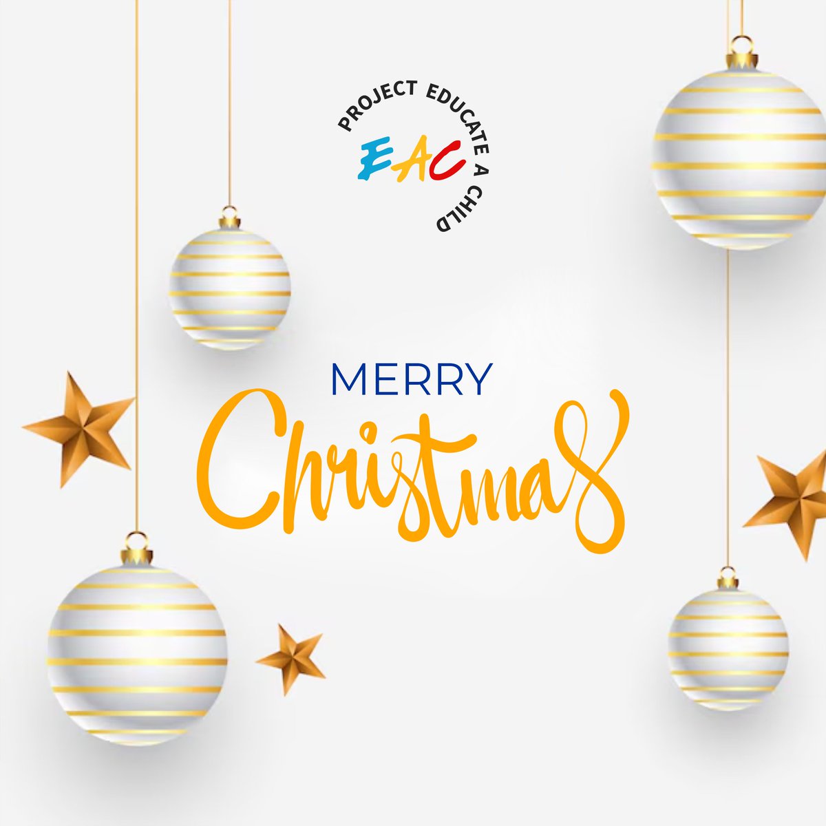 Project_EAC's tweet photo. Wishing you a season filled with love, joy, and endless blessings.
Merry Christmas from all of us at Project Educate A Child. 

Let’s continue to spread kindness and make a difference, one child at a time. 

#MerryChristmas #SeasonOfGiving #ProjectEducateAChild https://t.co/M2h88JbHmt