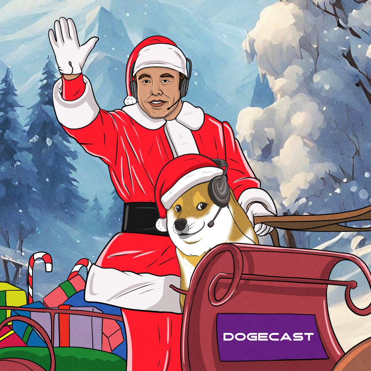 DogecastETH's tweet photo. Merry Christmas!🎄

Wishing all DogeCasters a happy holiday with your family.

- DogeCast🎙️ https://t.co/7UL4iNNTf0