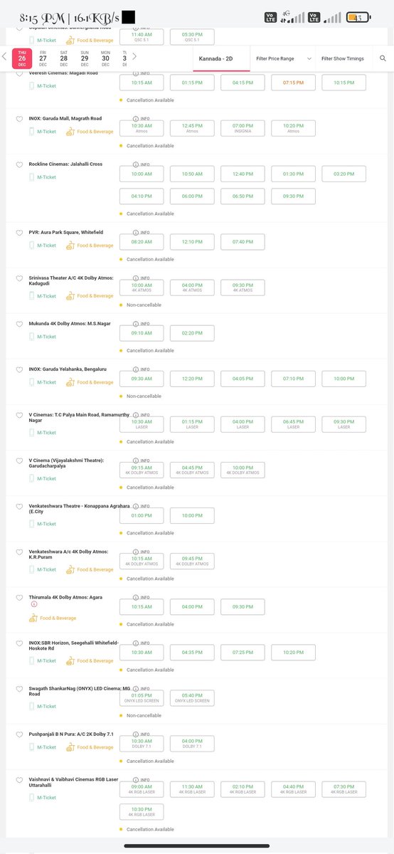 Dalapathy_Here's tweet photo. Tomorrow's Booking Stats Of #MaxTheMovie
Only 1 FF Show In Bengaluru ๐
Even With Positive Reviews
Hence Proved Stardom Less Rangeless Lanja @KicchaSudeep ๐ฆ
#MaxTheRemakeMovie #Dboss
#DisasterMax #UiTheMovie https://t.co/oDI3PY0HA8