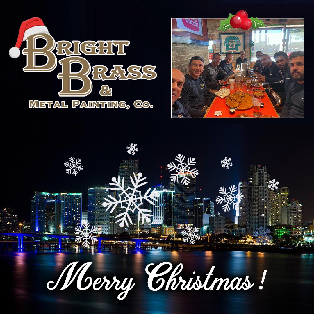 brightbrassCo's tweet photo. 🎄Celebrating the season with our incredible team of technicians! Nothing beats the joy of sharing a festive meal together, surrounded by laughter, camaraderie, and the spirit of Christmas.

Merry Christmas from our family to yours! 🎁

#brightbrass #christmasinmiami https://t.co/HkHmVyRk96