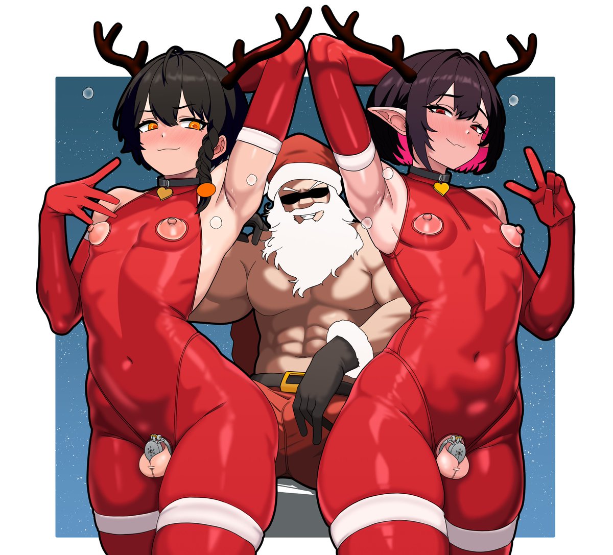 dkadireks_6974's tweet photo. 🎄Merry Christmas🎄

'어느 순록이 밤일을 잘하오?' https://t.co/kPZfTPbqag