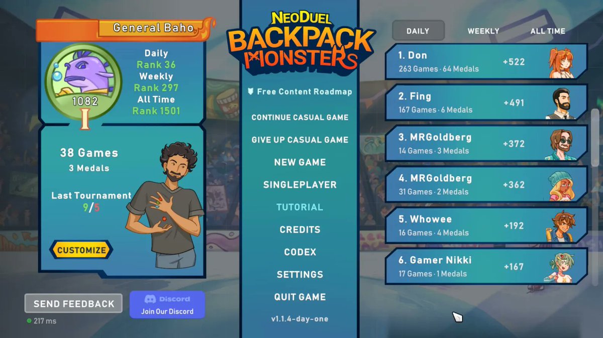 NEODUEL: Backpack Monsters tweet media
