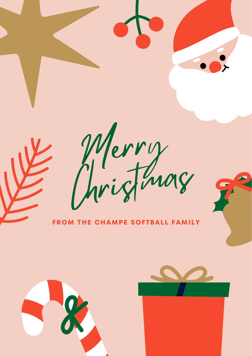 Champe softball wishes you a lovely holiday season ❤️🎄🎁