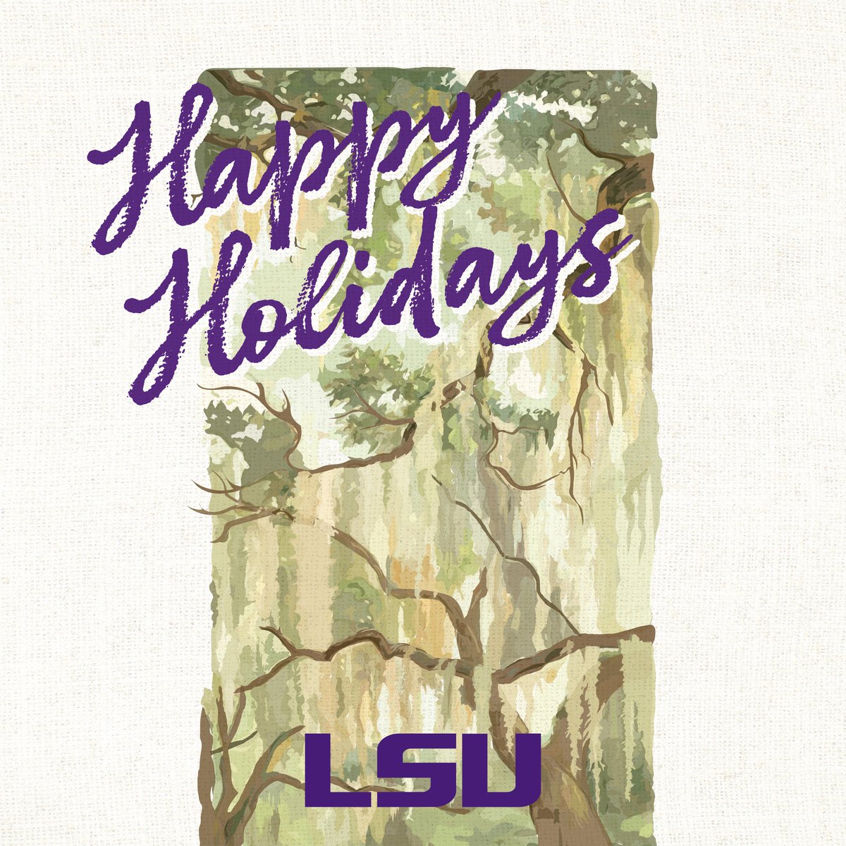 From the LSU Family, Merry Christmas and Happy Holidays to you and yours! 💜💛