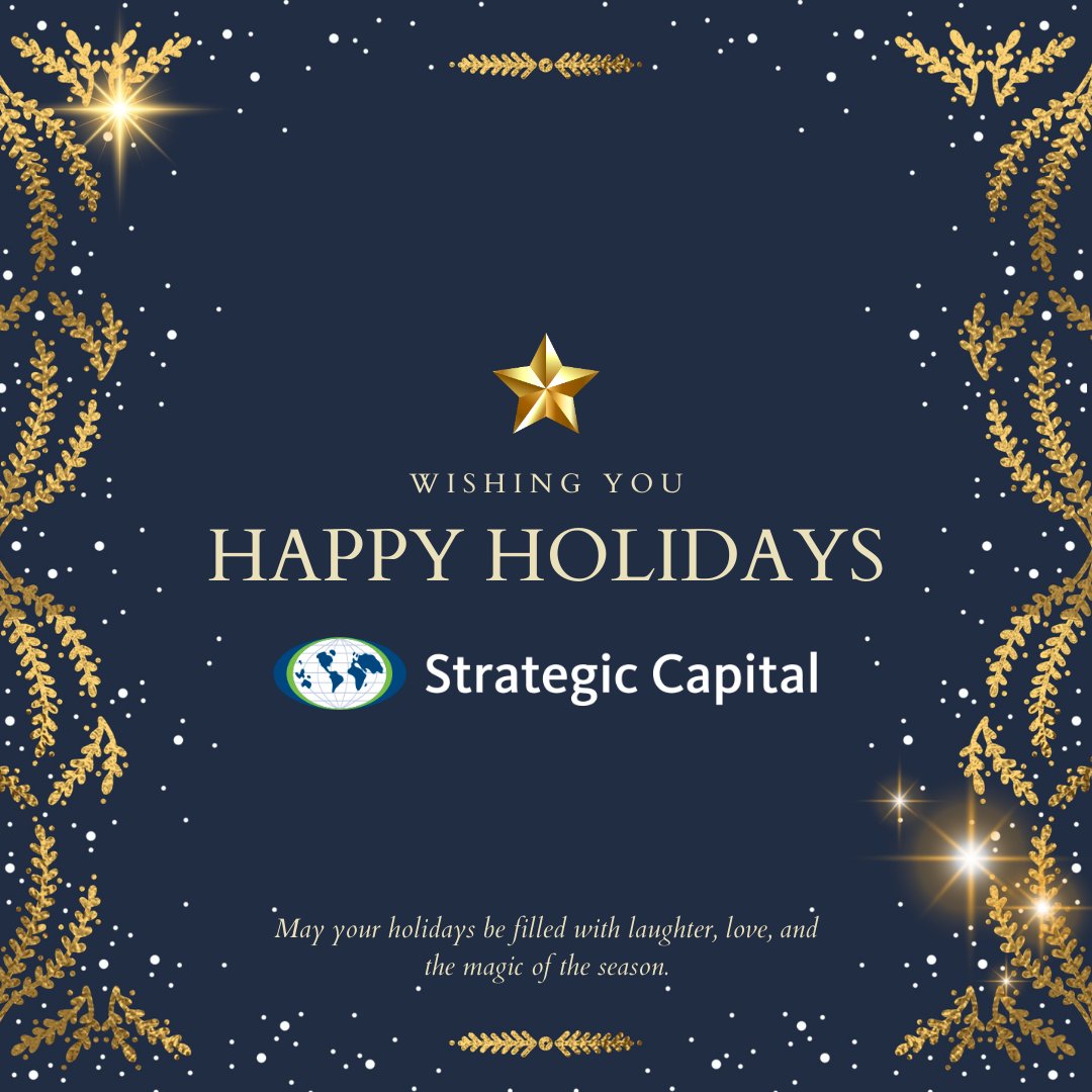StratCap's tweet image. Happy holidays from our Strategic Capital family to yours! We’re filled with gratitude for all of you who’ve made this year so special. Whether you’re gathering with loved ones, savoring a holiday feast, or enjoying some quiet time, we hope your days are filled with joy &amp;amp; warmth.