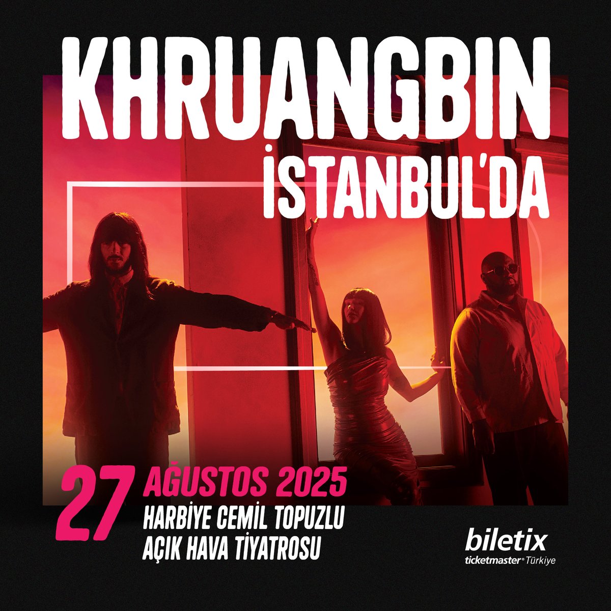 Khruangbin İstanbul’da! 🤩

Senelerdir heyecanla beklediğimiz modern saykodelik müziğin başarılı üçlüsü 27 Ağustos'ta Harbiye Açık Hava Sahnesi’nde olacak. 

🎫Biletler şimdi Biletix'te satışta! 
jly.at/4ilmGHy