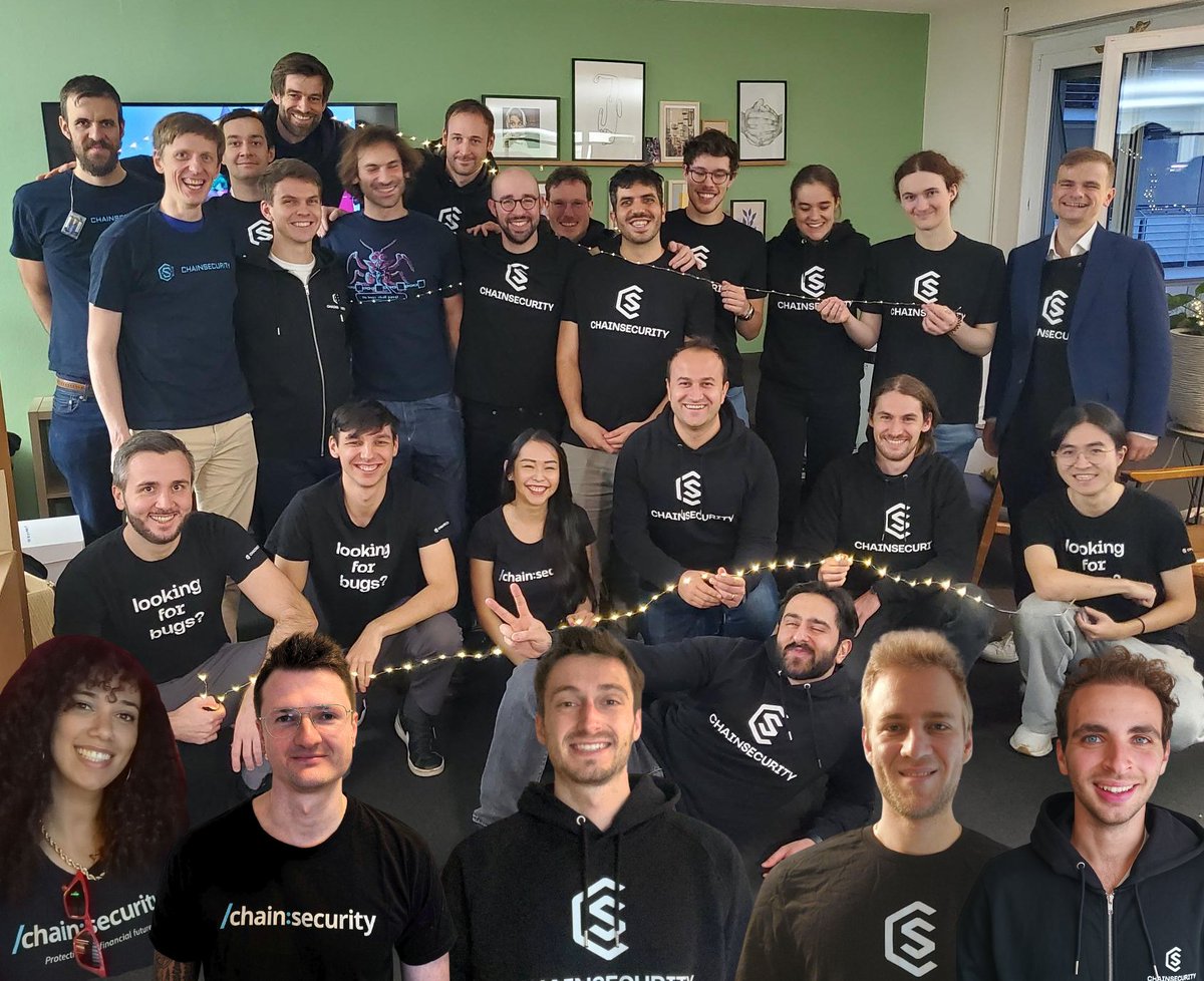 Happy holidays from <a href="/chain_security/">ChainSecurity</a>!

(My Photoshop skills would fail any ChainSecurity audit, so I went rogue and posted this without the engineers’ approval. 🎄 Surprise! – Emilie)