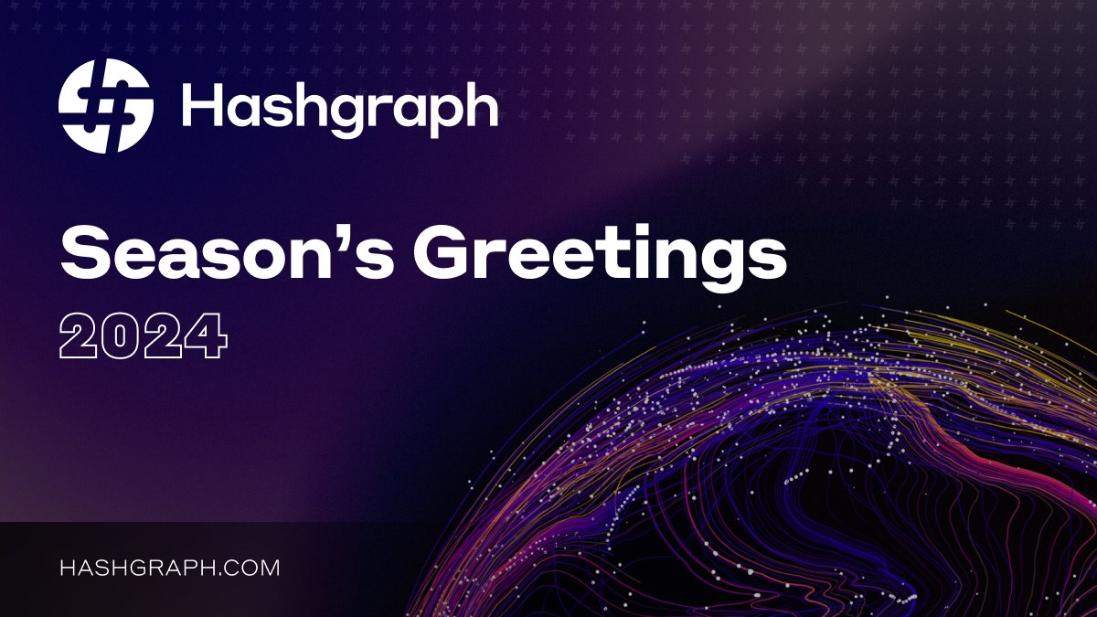 hashgraph's tweet image. Wishing our incredible community Happy Holidays! Thank you for being part of #Hashgraph’s journey to build a secure, trusted, and sustainable decentralized world.

✨ Here&apos;s to new milestones in 2025!