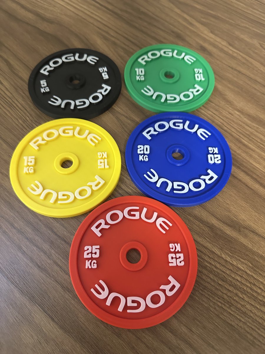 LamerGabriel's tweet photo. I've just printed these awesome Rogue Calibrated Plates Coffee Coasters from MakerWorld. Check them out here: https://t.co/2qHO2H3FNr.

Printed with @BambulabGlobal filament:
- Plates: PLA Basic Jade White, Black, Bambu Green, Yellow, Blue, Red
- Holder: PLA Basic Silver https://t.co/dA3IKeFKUW