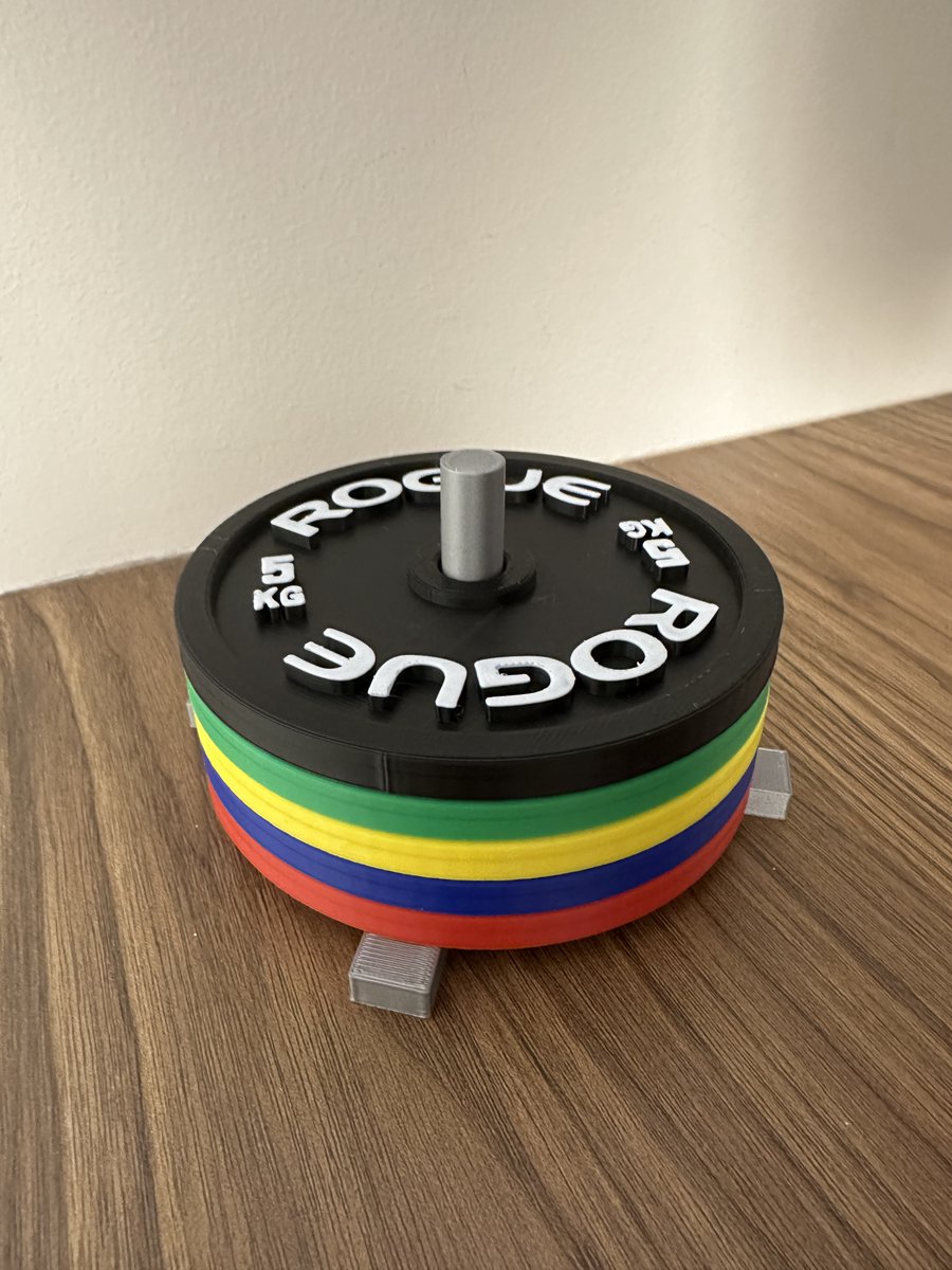 LamerGabriel's tweet photo. I've just printed these awesome Rogue Calibrated Plates Coffee Coasters from MakerWorld. Check them out here: https://t.co/2qHO2H3FNr.

Printed with @BambulabGlobal filament:
- Plates: PLA Basic Jade White, Black, Bambu Green, Yellow, Blue, Red
- Holder: PLA Basic Silver https://t.co/dA3IKeFKUW