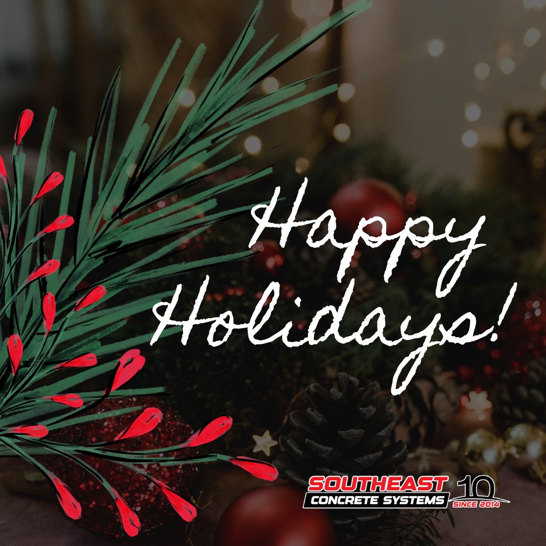 seconcretesys's tweet photo. Happy Holidays from all of us at Southeast Concrete Systems! 🎄 Wishing you a season filled with joy, warmth, and success.

#HappyHolidays #SeasonOfJoy #ConcreteConstruction #BuildingExcellence #SoutheastConcrete #ConstructionLife #HolidayWishes #TeamworkMakesTheDreamWork https://t.co/KUeWImERjG