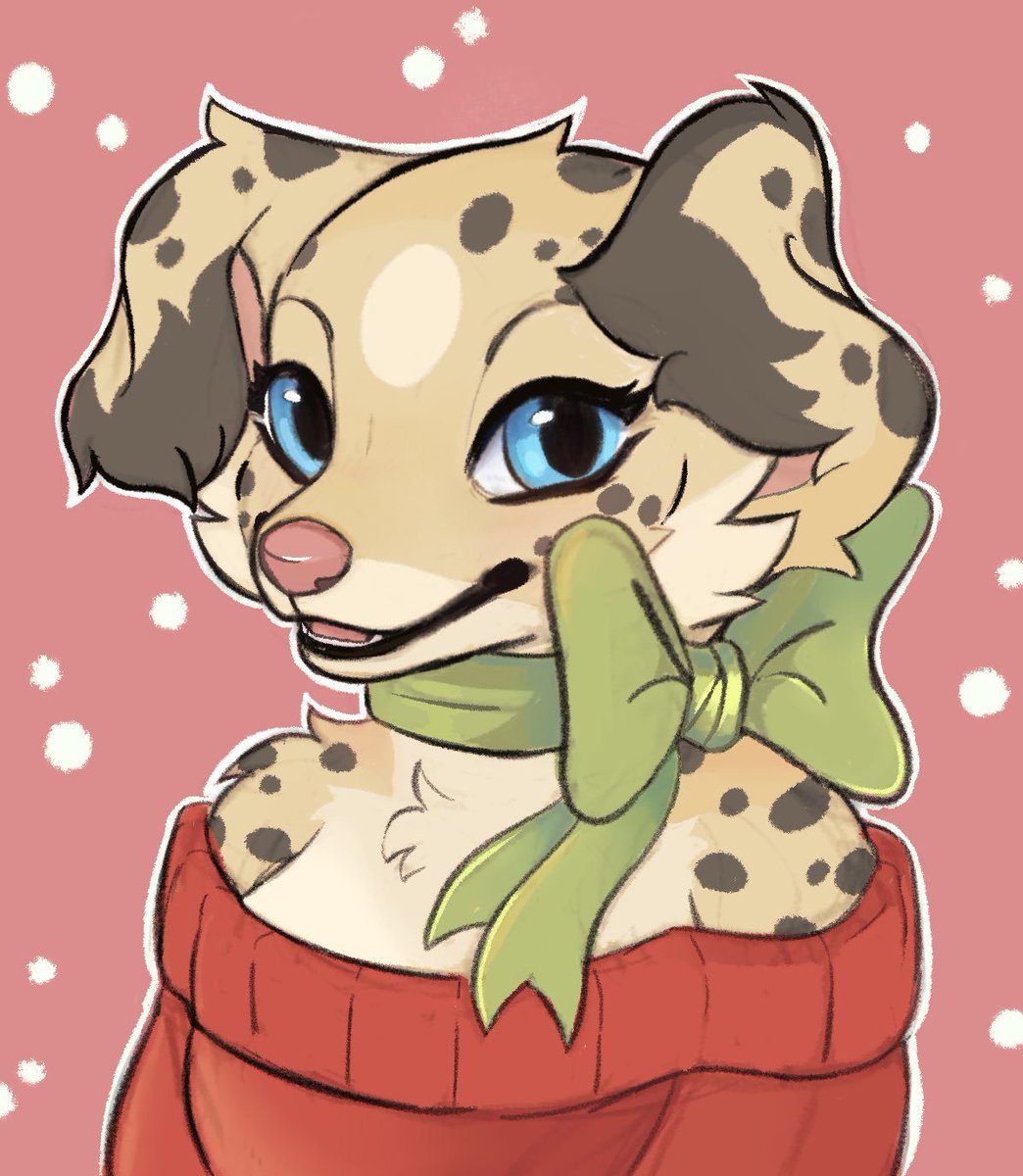i have been up all night and at one point sat back down to this unexpected and absolutely dear surprise from <a href="/cavaliar_art/">cavaliar</a> 🥺💙 please perceive it..

it is so cute and this is so charming i cannot stop looking at her . . .. merry christmaska