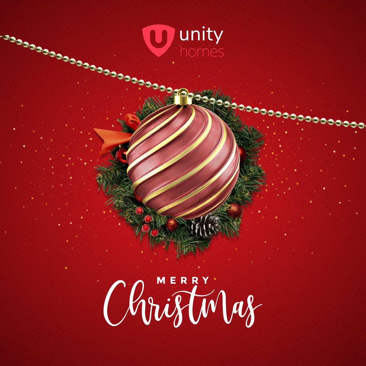 As we celebrate this season of love, joy, and togetherness, we at Unity Homes want to thank you for being part of our journey. 

This Christmas, may your homes be filled with laughter, your hearts with warmth, and your days with peace.