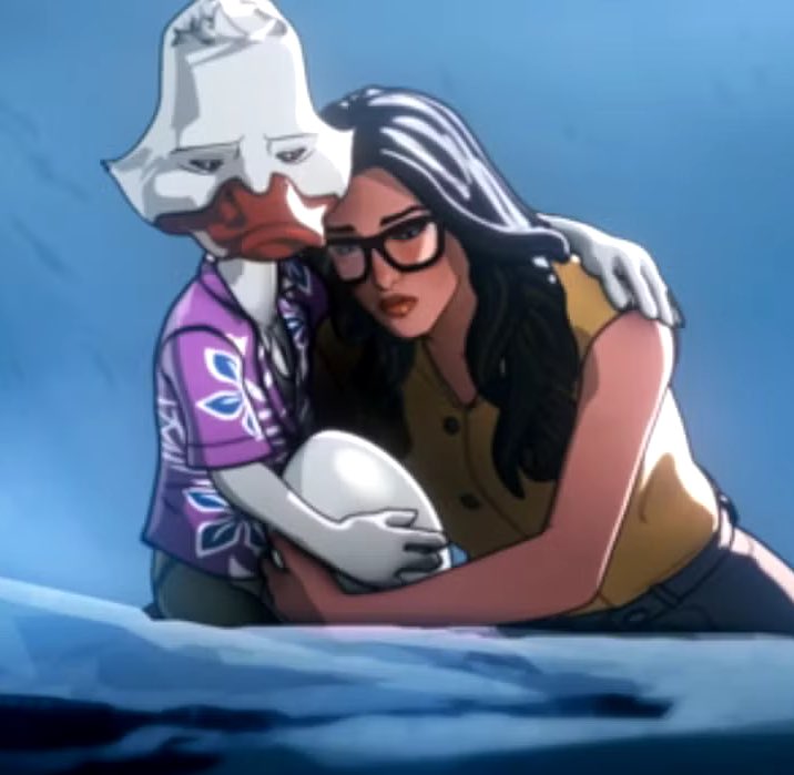 cosmic_marvel's tweet image. Darcy Lewis and Howard the Duck have a child in Episode 4 of ‘WHAT IF…?’ Season 3.

The child is Byrdie, an original #MCU character who will be voiced by Natasha Lyonne.