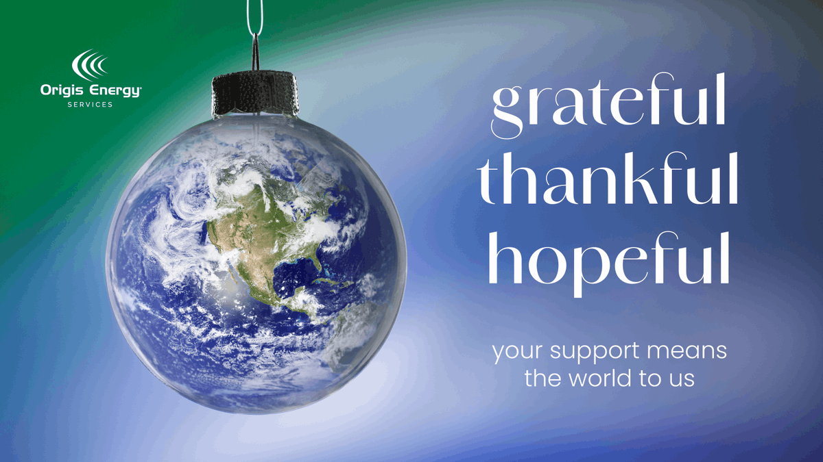 Origis_Services's tweet photo. As this year comes to close, we want to extend our thanks to our employees, customers and partners for their continued support of our mission to create a cleaner, brighter tomorrow.

Our offices will be closed today and January 1 in observance of the holidays. https://t.co/ccyrcg8irz
