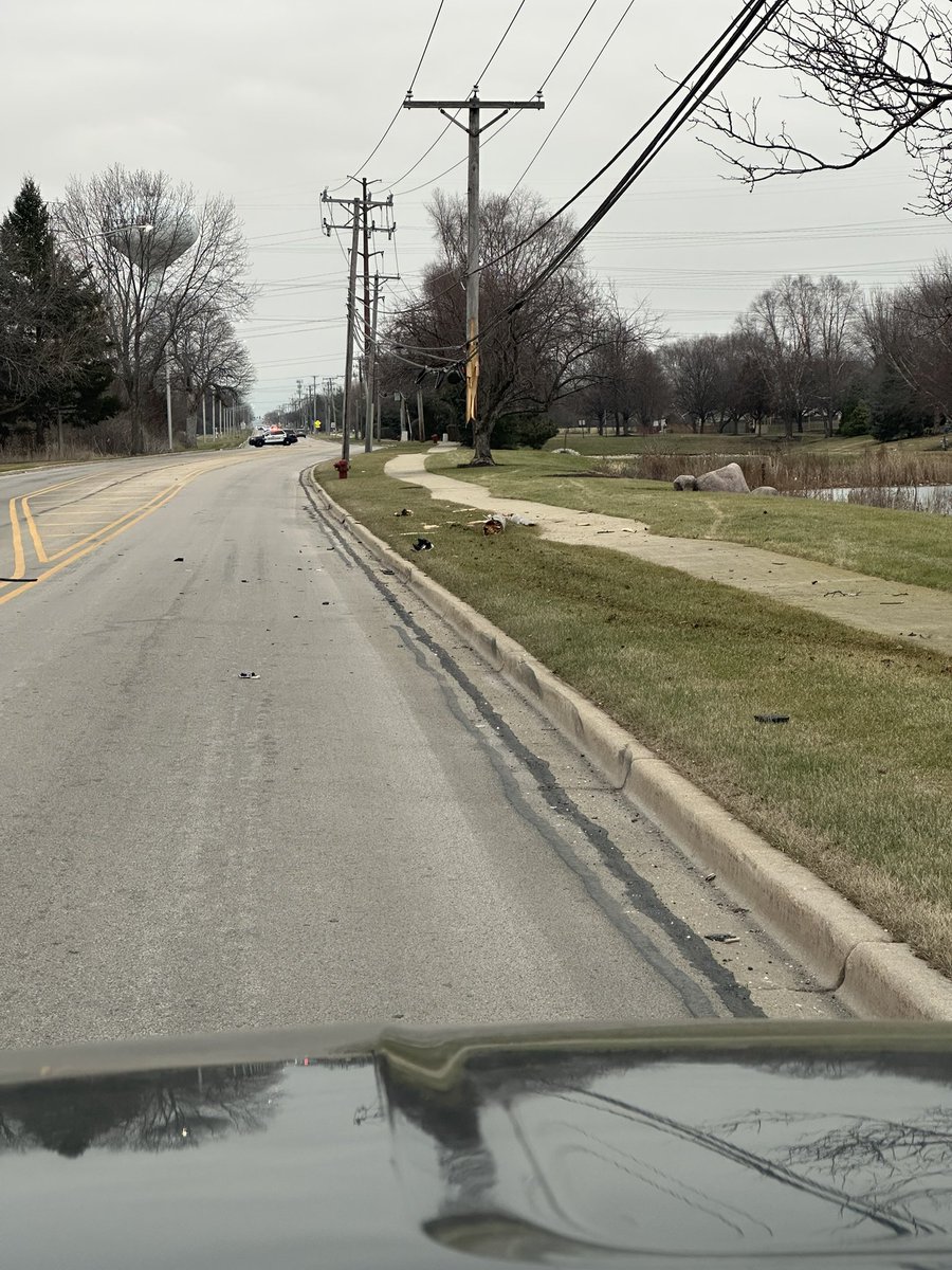 ROAD CLOSED, on Taylor Road between Tahoe &amp; Weslake, due to a damaged pole. ComEd in en Route. Access to all subdivisions is still available.