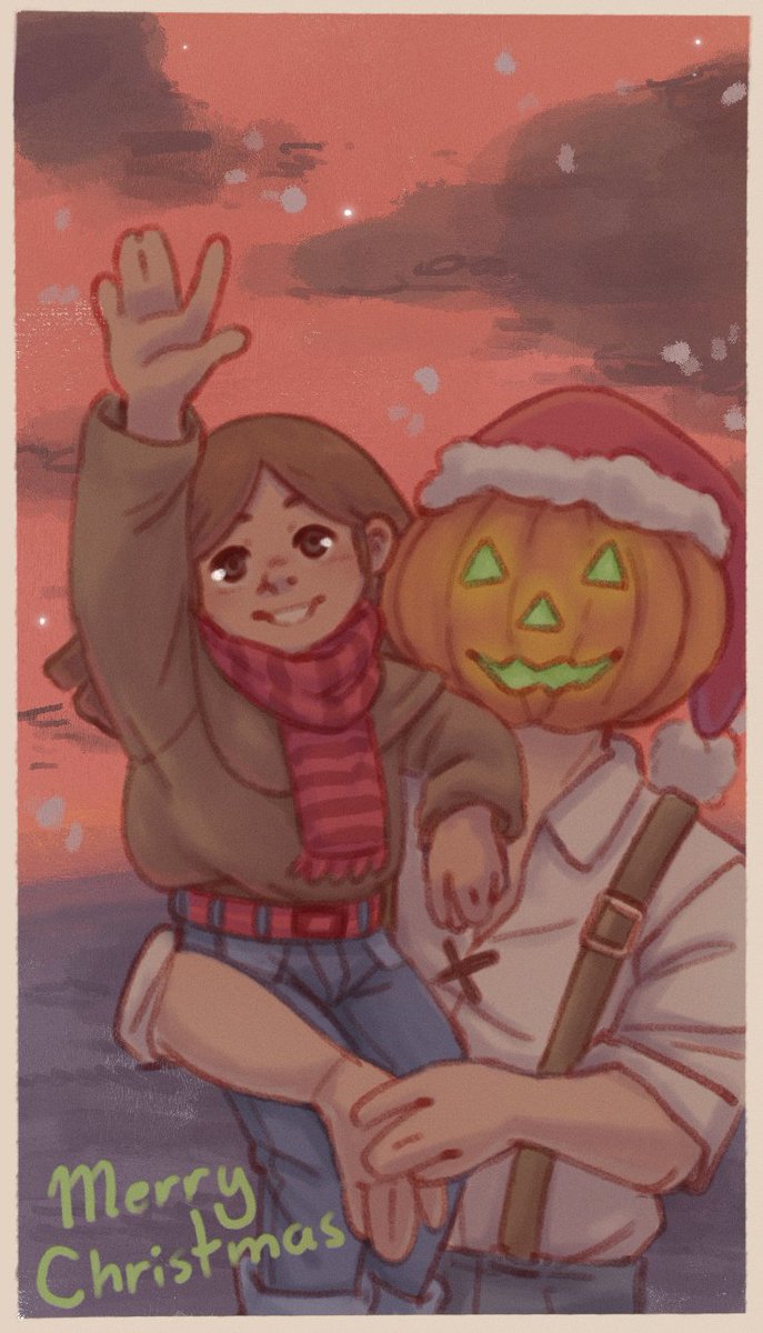 SunshineMemoir's tweet image. A couple of Christmas gifts for friends!🎄
A certain grumpy elf and a peculiar duo

Hope you folks are having a nice Christmas!