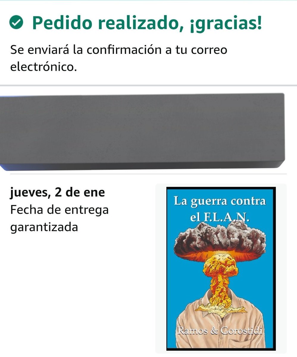SpinellJoe's tweet image. Pillado un ejemplar de #LaGuerracontraelFLAN de @MrInsustancial y @N0ESP0RPRESUMIR 
La novela que hace un mundo mejor.
👉amzn.eu/d/e1KD8zl👈