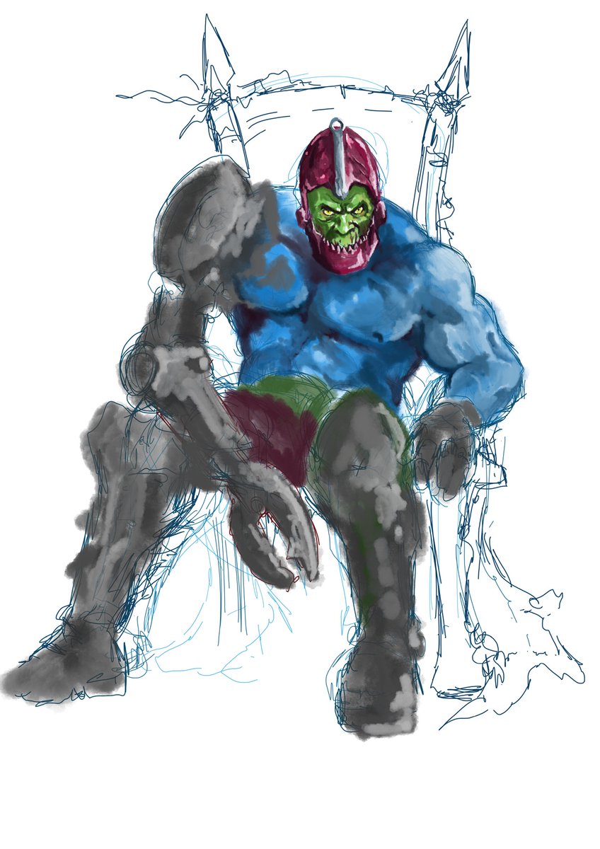 Mark_Lapping's tweet photo. MERRY CHRISTMAS TO ALL... AND TO ALL A GOOD BITE!!
-
Here comes Trappy Claws! 😁💪☠️
-
Merry Christmas to my awesome #MOTU family.
I hope you are having an amazing celebration. 
A new digital painting... My gift to you. 🎁
-
#digitalpainting #trapjaw #masters
#art by #marklapping https://t.co/7PA7WA53yc