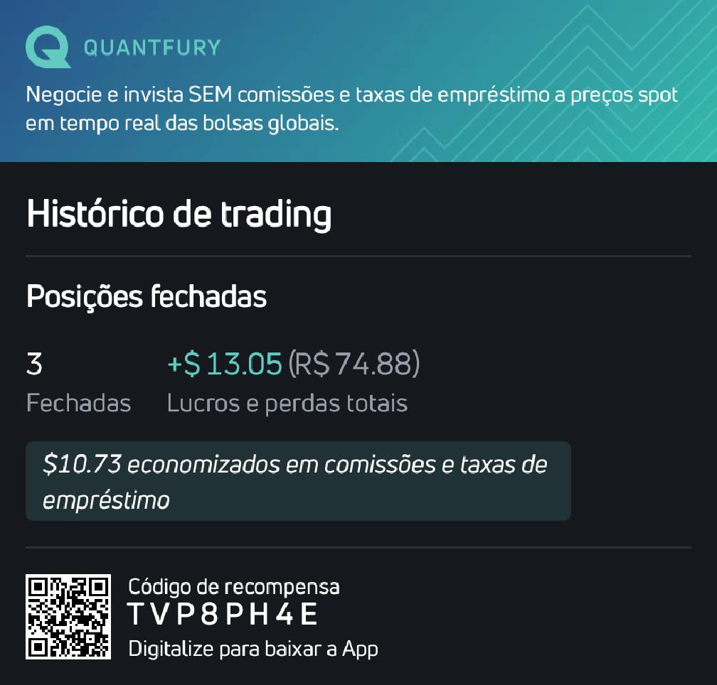 Olha o quanto economizem entre Outubro, Novembro e Dezembro de 2024. #quantfury #gemeosinvestem