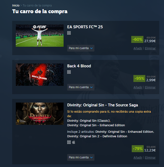 Pues esto hemos pillado en #Steam en sus rebajas de invierno. 🥳 
A principios de 2025 comenzamos un nuevo proyecto en #Twitch y #Kick, más un canal en #Youtube de vídeos regulares y shorts de análisis y noticias.
Aventuras, shooters, fifa, cine y café. ☕️
Pronto + info. 🎦