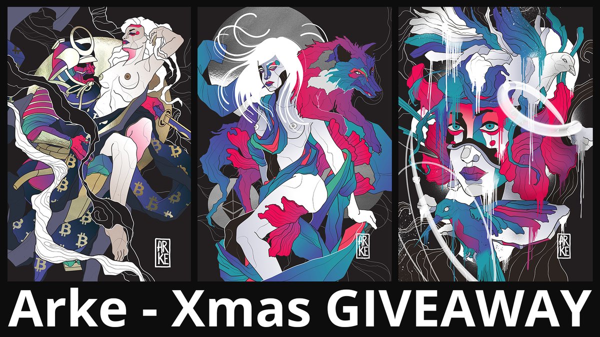 Xmas #GIVEWAY
3x1 #NFT to win (3 winners)
🔴 opensea.io/collection/ark…

1⃣ Follow
2⃣ Retweet
3⃣ Tag @ 3 friends in comment

Ends Dec. 29