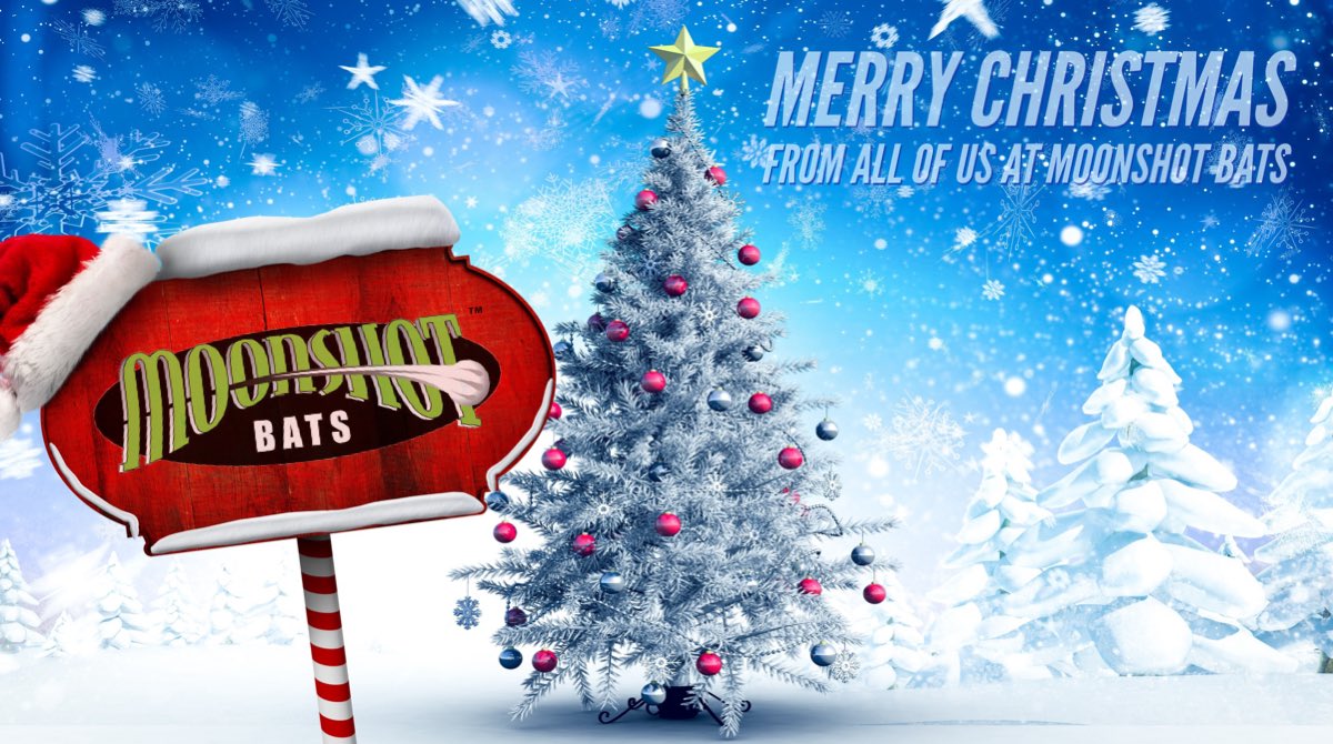 Merry Christmas from all of us at Moonshot  Bats!