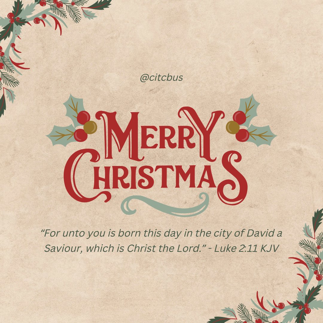 citcbus's tweet image. &quot;For unto you is born this day in the city of David a Saviour, which is Christ the Lord.&quot; - Luke 2:11 KJV

Merry Christmas and we&apos;ll see you all in 2025 on 1/11 for our first meetup. RSVP on our Meetup meetup.com/citcbus

#ChristiansInTech #Columbus #TechCommunity
